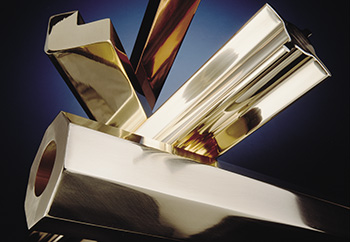 Brass and extruded bronze